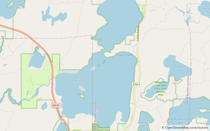 Trout Lake location map