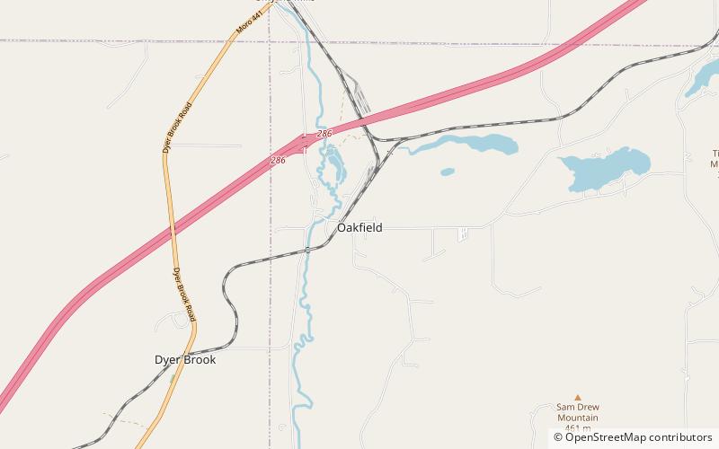 Oakfield location map