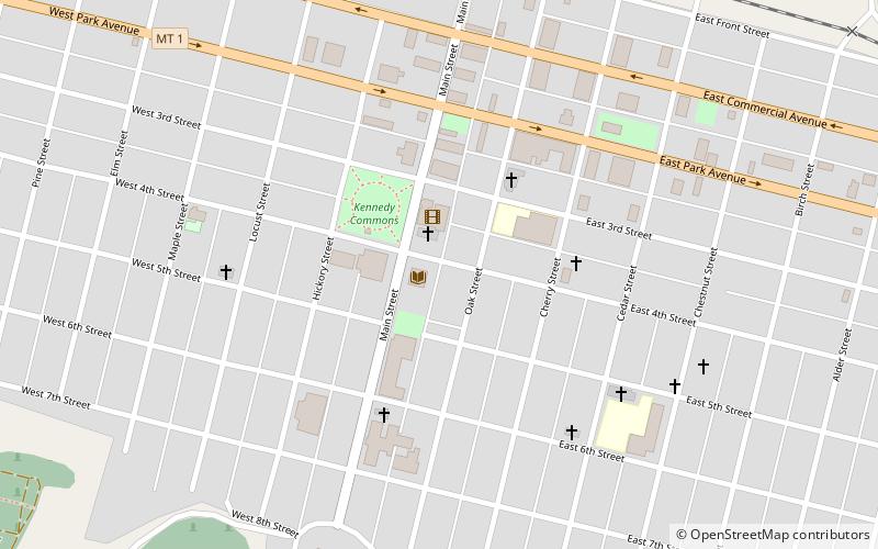 Hearst Free Library location map