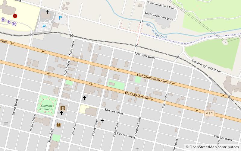 Anaconda Commercial Historic District location map