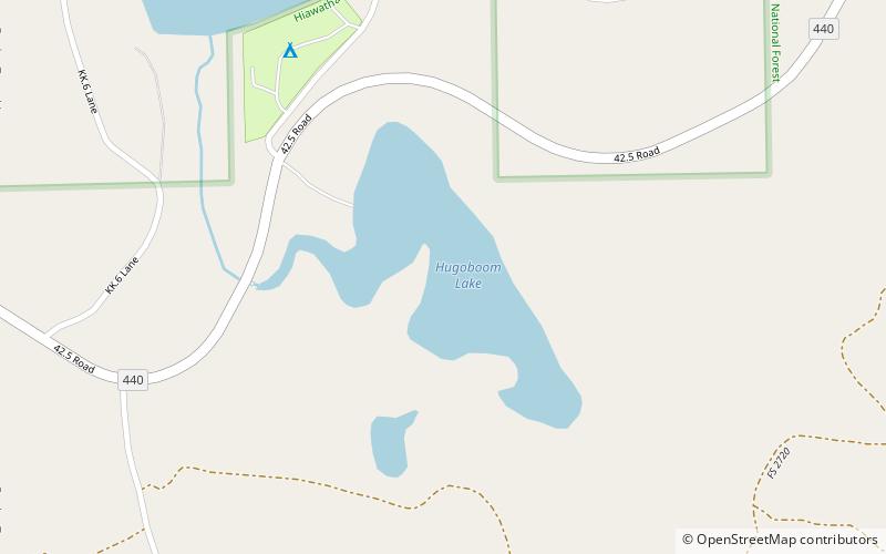 Hugaboom Lake location map