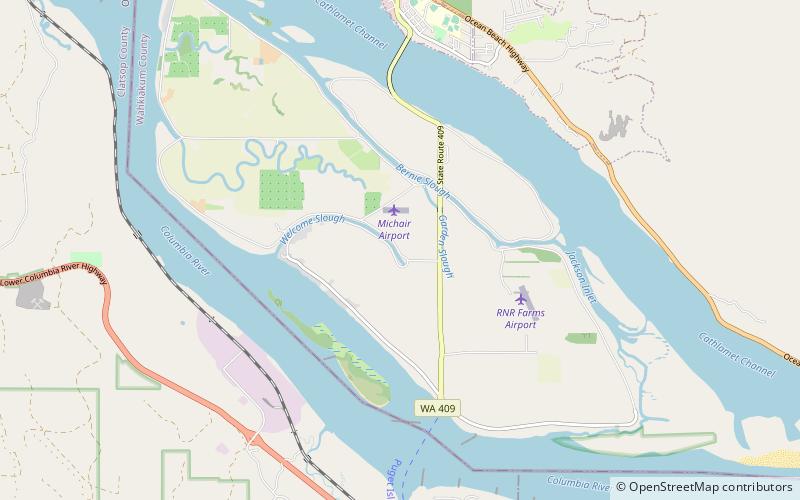 Puget Island location map