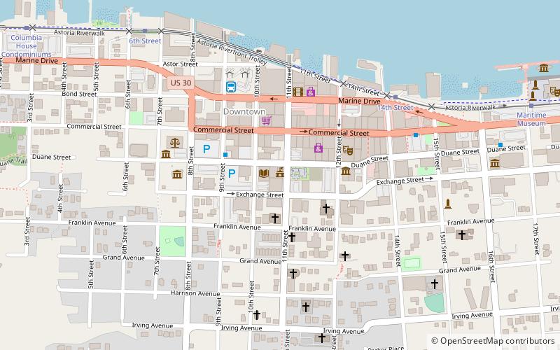 Astoria City Hall location map