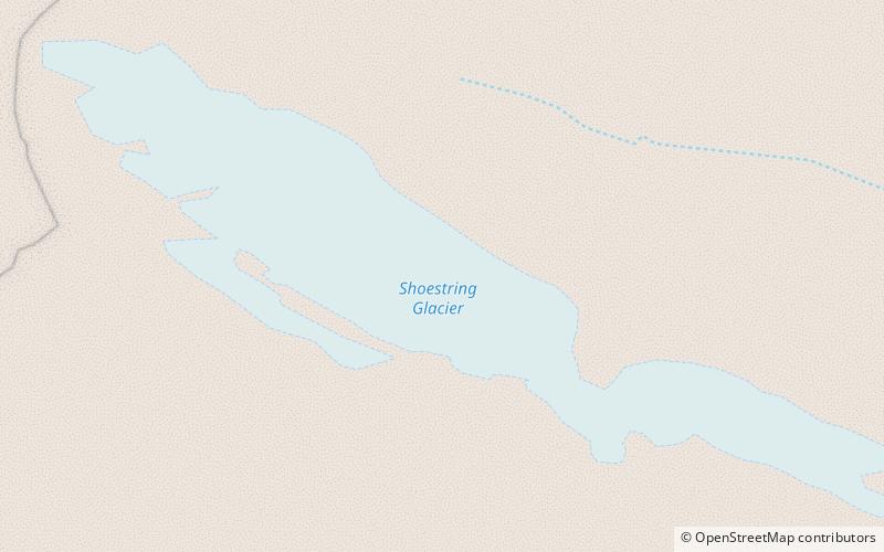 Shoestring Glacier location map