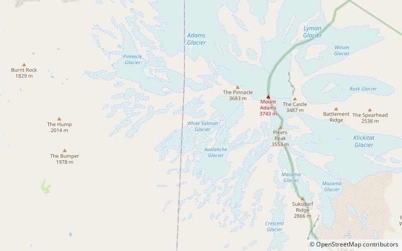 White Salmon Glacier location map