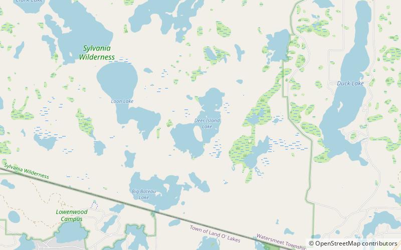 Deer Island Lake location map