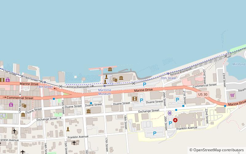 Columbia River Maritime Museum location map