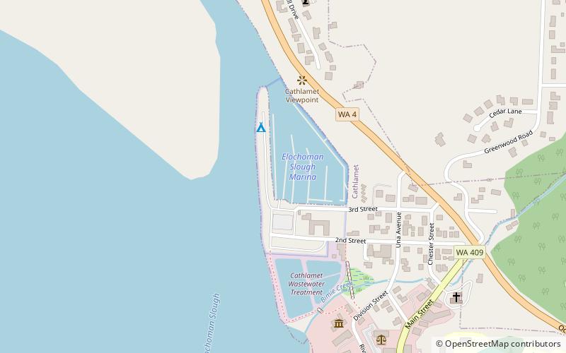 Elochoman Slough Marina location map