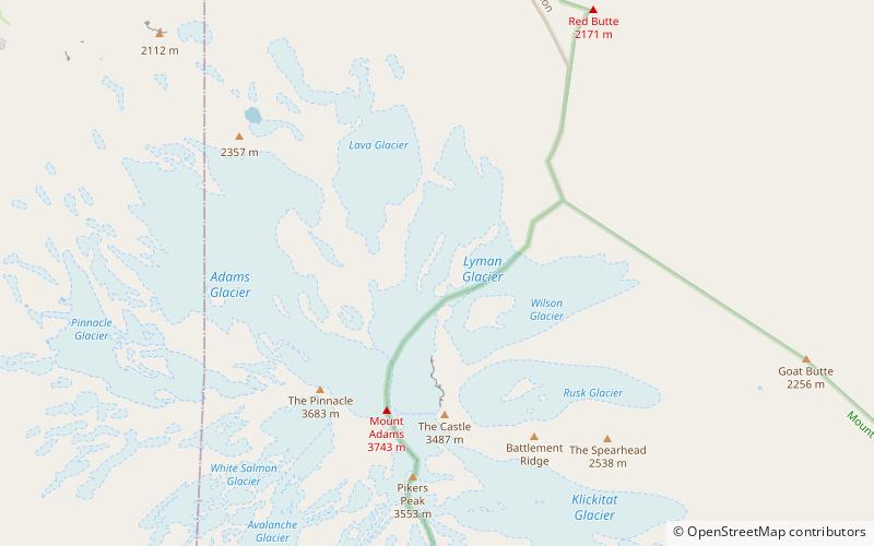 Lyman Glacier location map