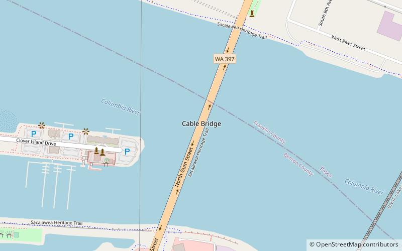 Cable Bridge location map