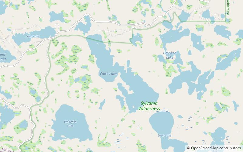 Clark Lake location map