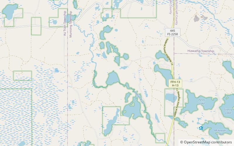 bar lake site grand island national recreation area location map