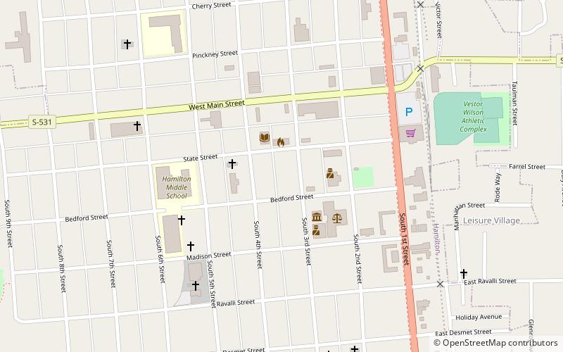 Marcus Daly Memorial Hospital location map