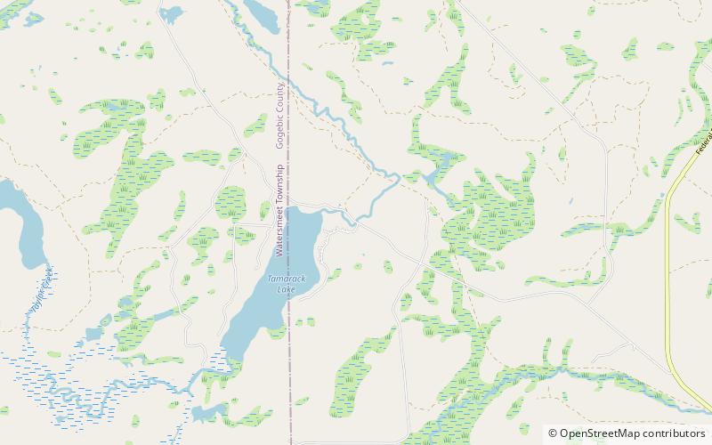 Forest Route 157–Tamarack River Bridge location map