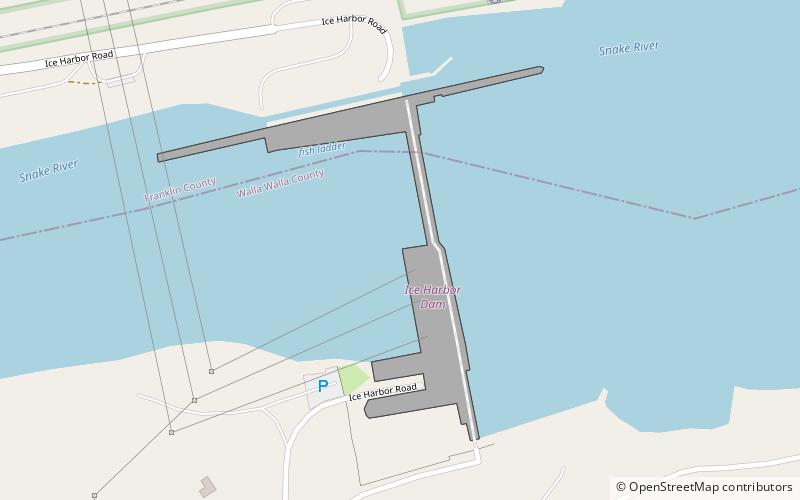 Kraftwerk Ice Harbor location map