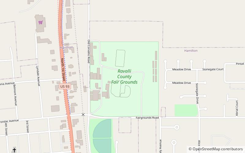 Ravalli County Fairgrounds location map