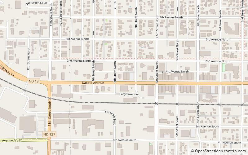 Wahpeton Hospital location map