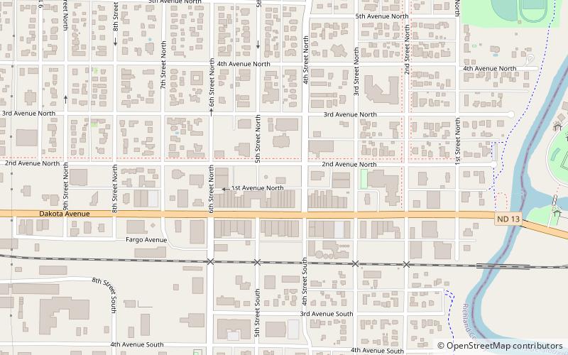 Leach Public Library location map