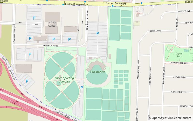 Gesa Stadium location map