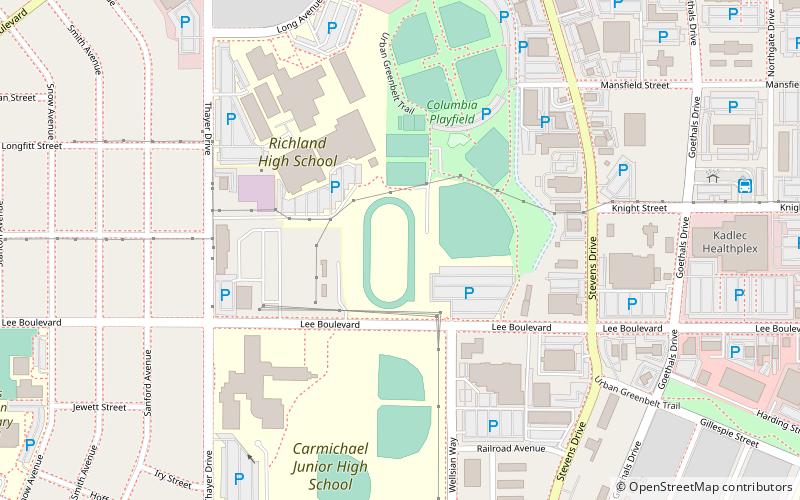 Fran Rish Stadium location map