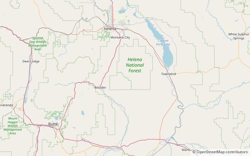 Elkhorn Mountains location map