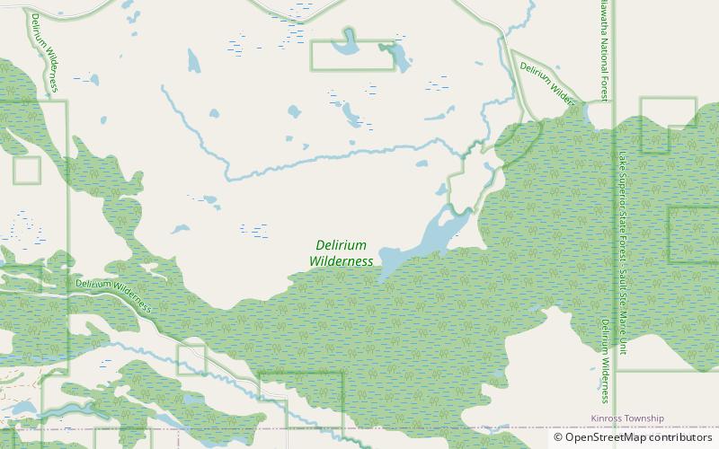 Delirium Wilderness location map