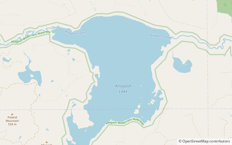 Allagash Lake location map