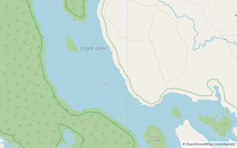 eagle lake allagash wilderness waterway location map