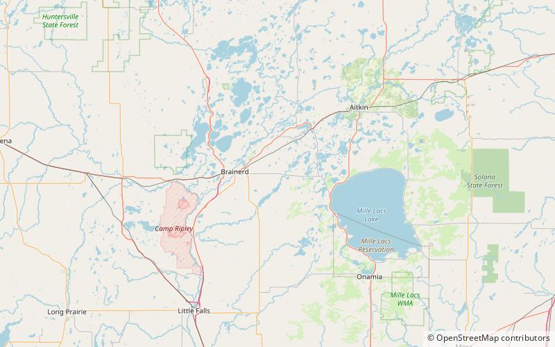 Paul Bunyan Land location map