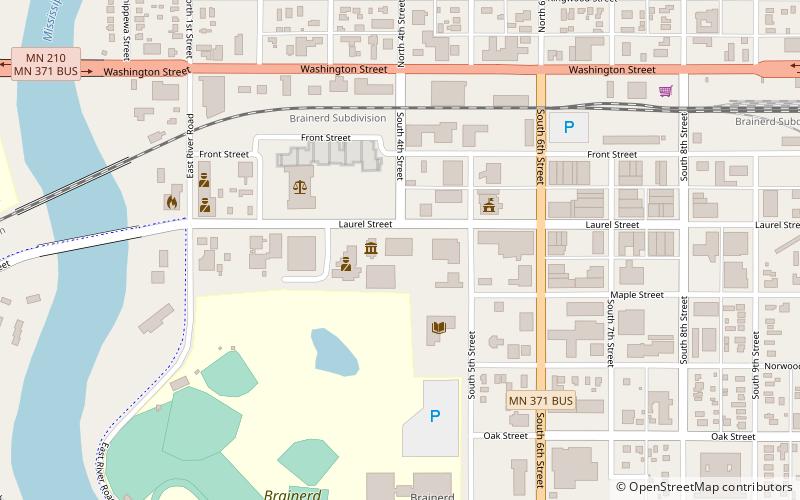 Crow Wing County Courthouse and Jail location map