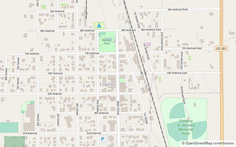 Edgeley location map