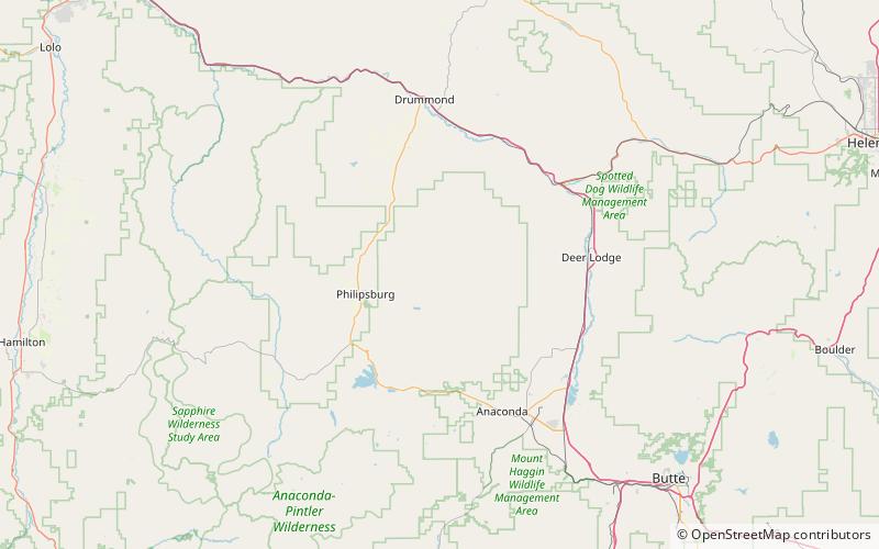 Flint Creek Range location map