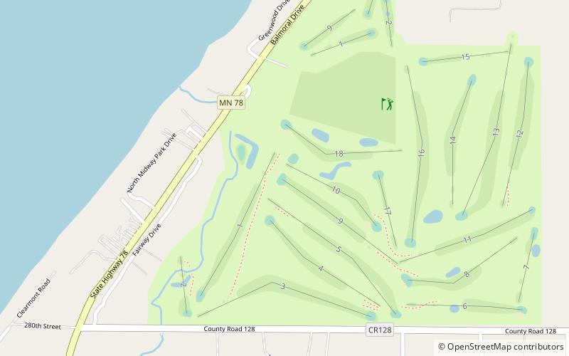 Balmoral Golf Course location map
