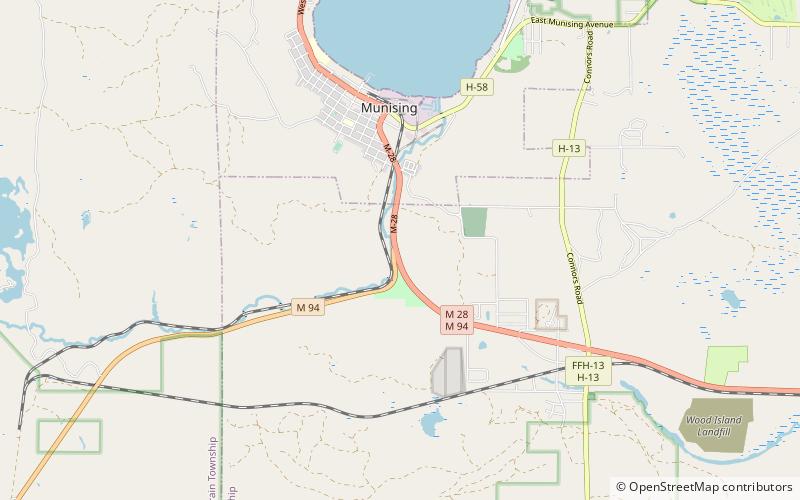 Alger Falls location map