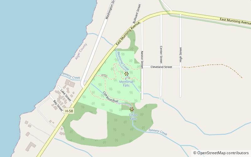 Memorial Falls location map