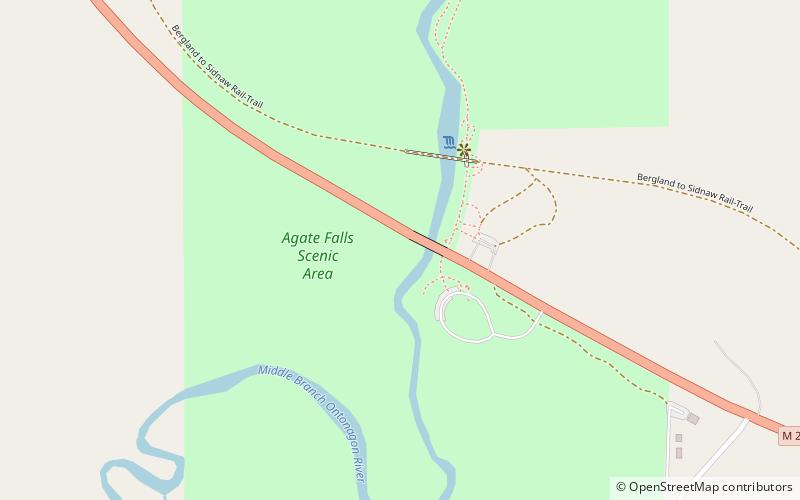Agate Falls Scenic Site location map
