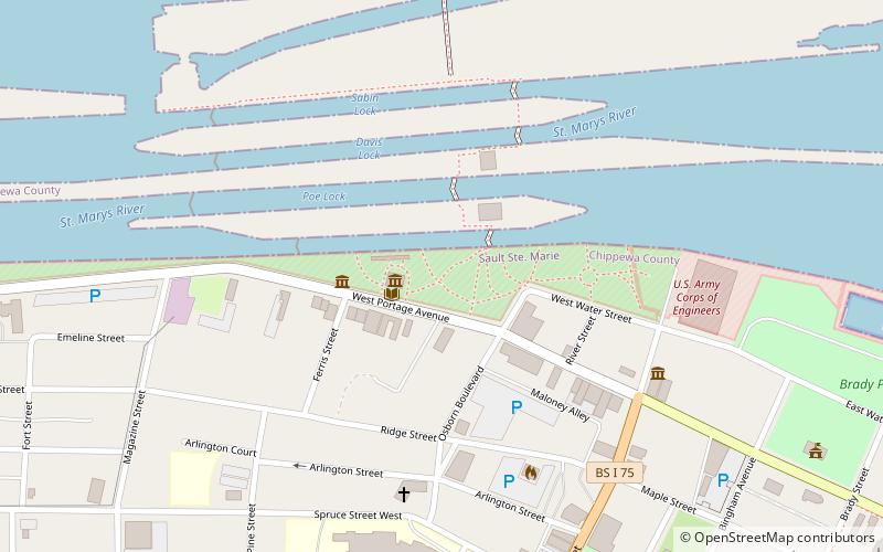 Soo Locks Administration Building location map