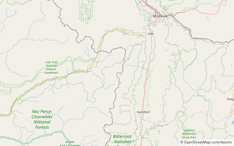 ranger peak selway bitterroot wilderness location map