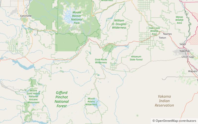 Packwood Glacier location map