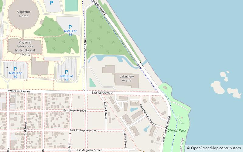 lakeview arena marquette location map