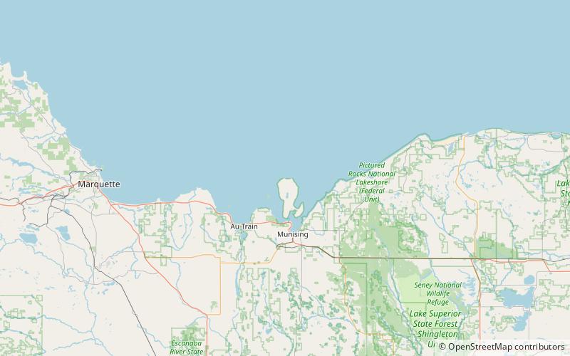 Phare nord de Grand Island location map