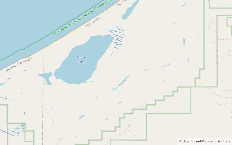 beaver basin wilderness pictured rocks national lakeshore location map