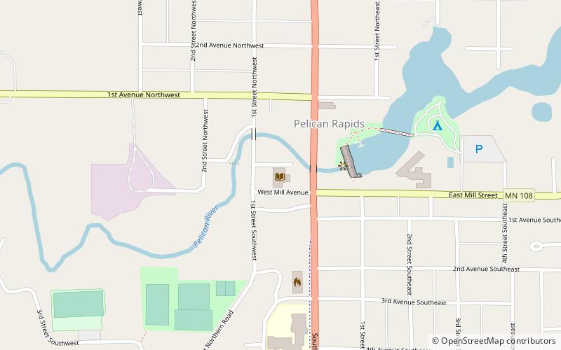 Pelican Rapids Public Library location map