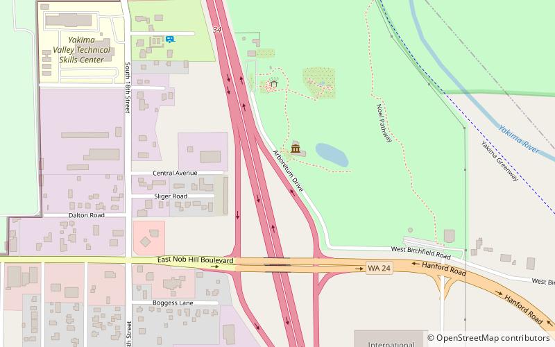 Yakima Area Arboretum location map