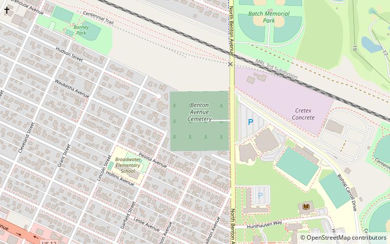 Benton Avenue Cemetery location map