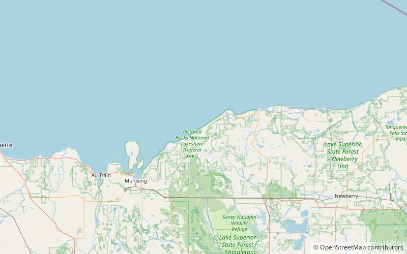 Pictured Rocks National Lakeshore location map