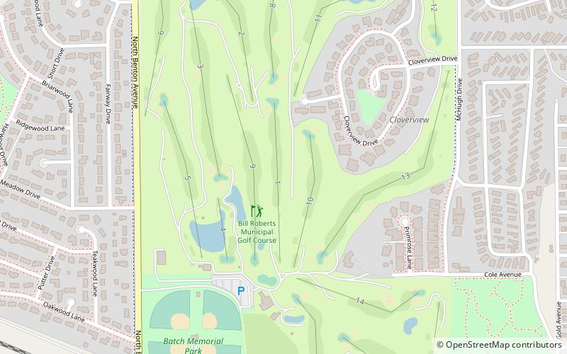 Bill Roberts Municipal Golf Course location map