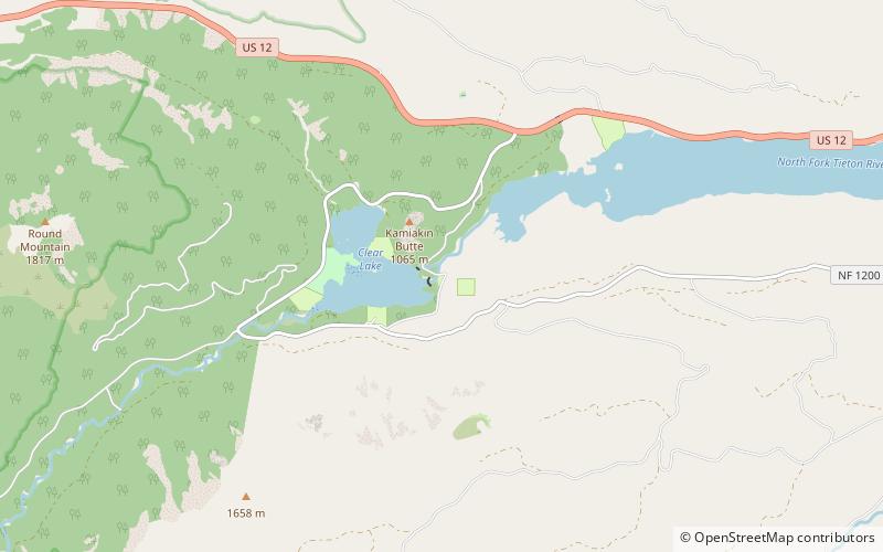 Clear Creek Dam location map