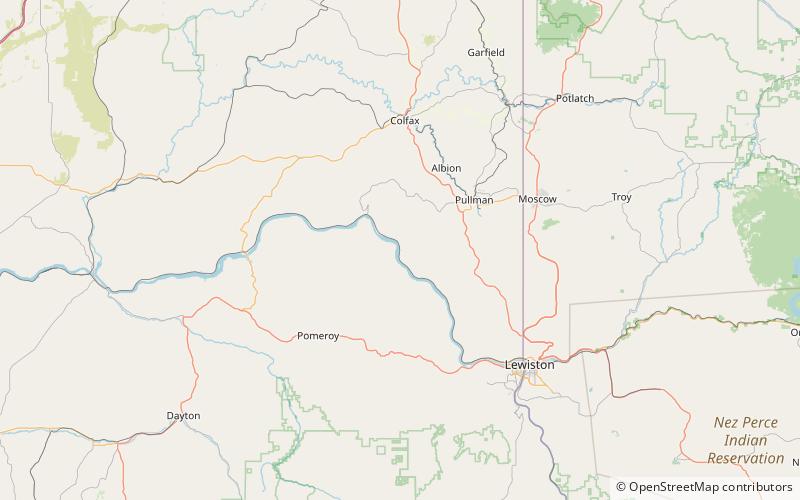 wawawai county park pullman location map