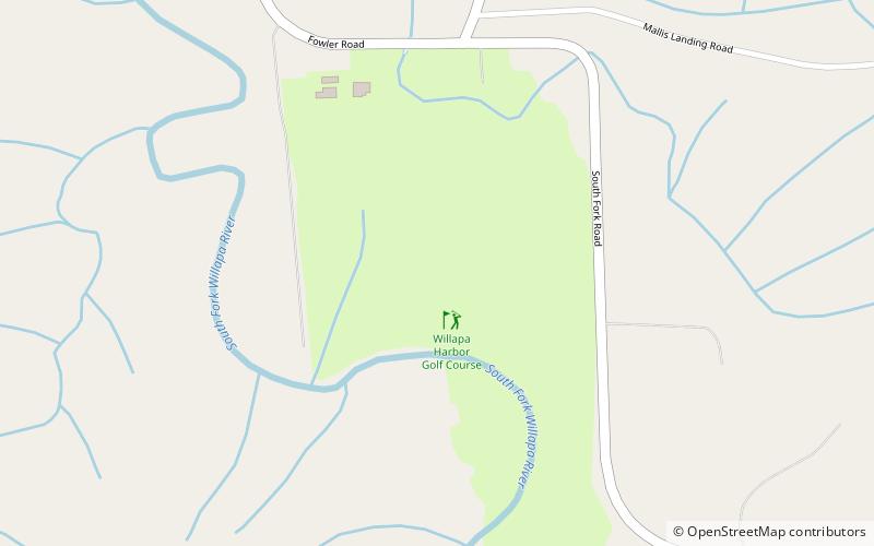 Willapa Harbor Golf Course location map